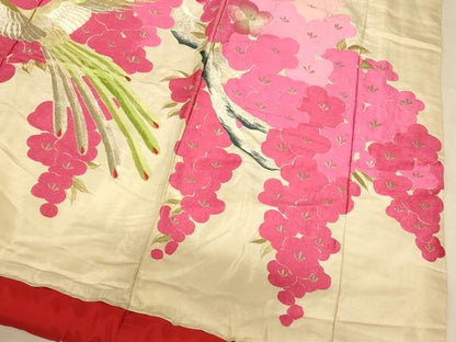 平和屋本店●色打掛　和装　婚礼　結婚式　花嫁　神社挙式　総刺繍　鳳凰枝花文　金銀糸　銀通し地　逸品　AABJ2748fw