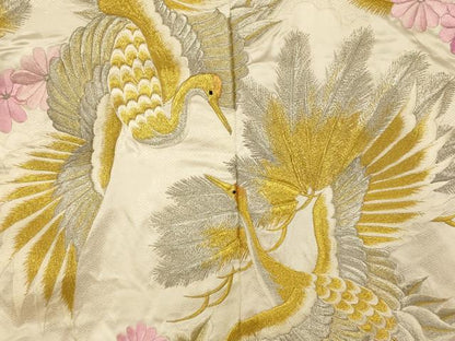 平和屋本店●色打掛　和装　婚礼　結婚式　花嫁　神社挙式　総刺繍　飛鶴舞花松文　金銀糸　逸品　AABJ2750fw