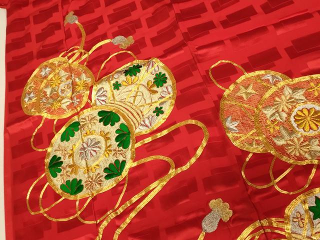 平和屋本店●お引きずり・お引き摺り・引き振袖　和装　結婚式　舞妓　芸妓　芸者　衣装　駒刺繍　花鼓文　金糸　逸品　AABJ2754fw