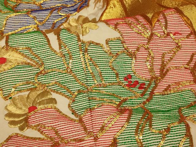 平和屋本店●色打掛　和装　婚礼　結婚式　花嫁　神社挙式　駒刺繍　鳳凰草花文　金銀糸　逸品　AABJ2759fw