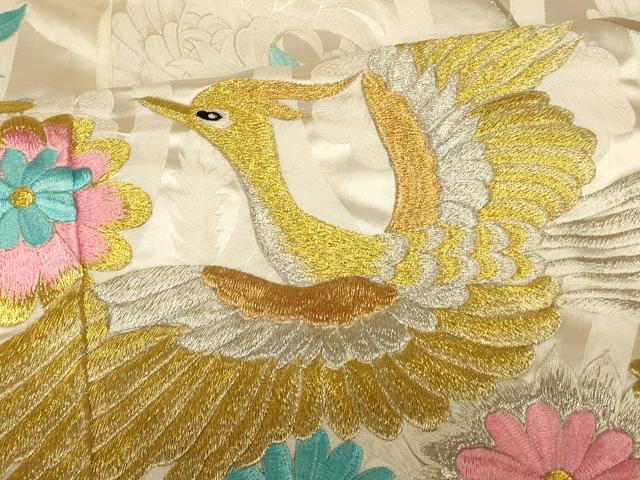 平和屋本店●色打掛　和装　婚礼　結婚式　花嫁　神社挙式　総刺繍　鳳凰草花文　金銀糸　逸品　AABJ2761fw