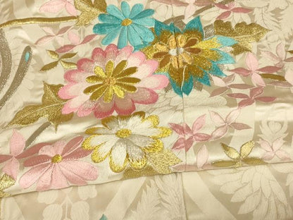 平和屋本店●色打掛　和装　婚礼　結婚式　花嫁　神社挙式　総刺繍　鳳凰草花文　金銀糸　逸品　AABJ2761fw