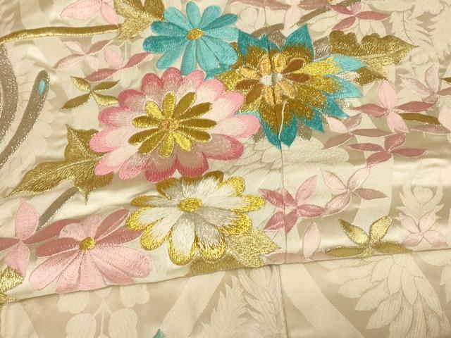 平和屋本店●色打掛　和装　婚礼　結婚式　花嫁　神社挙式　総刺繍　鳳凰草花文　金銀糸　逸品　AABJ2761fw
