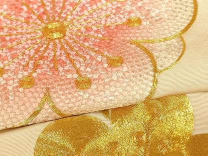 平和屋本店●色打掛　和装　婚礼　結婚式　花嫁　神社挙式　駒刺繍　飛鶴枝梅文　金糸　逸品　AABJ2764fw