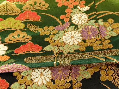 平和屋本店●色打掛　和装　婚礼　結婚式　花嫁　神社挙式　唐織　飛鶴吉祥草花文　暈し染め　金銀糸　逸品　AABJ2773fw