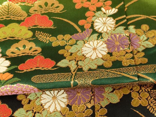 平和屋本店●色打掛　和装　婚礼　結婚式　花嫁　神社挙式　唐織　飛鶴吉祥草花文　暈し染め　金銀糸　逸品　AABJ2773fw