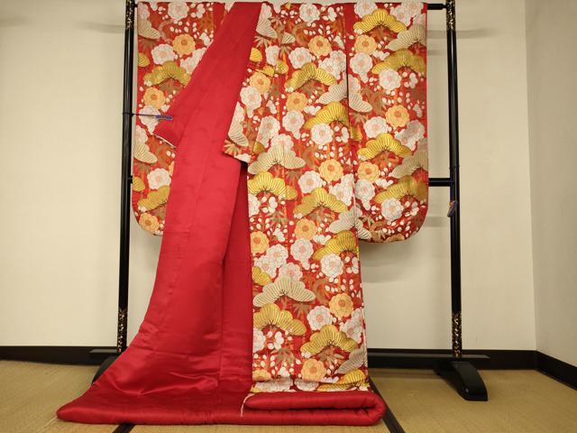 平和屋本店●ブライダルファッションデザイナー・桂由美 色打掛 和装 婚礼 結婚式 花嫁 神社挙式 唐織 松竹梅 金銀糸 逸品 AABJ2775fw