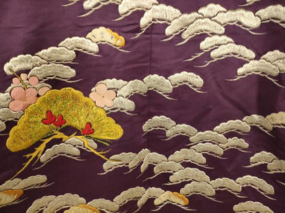 平和屋本店●色打掛　和装　婚礼　結婚式　花嫁　神社挙式　総刺繍　枝梅松文　金銀糸　逸品　AABJ2785fw