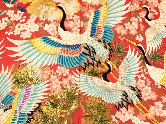 平和屋本店●色打掛　和装　婚礼　結婚式　花嫁　神社挙式　作家物　唐織　四季華鳥図　孔雀　金糸　逸品　AABJ2795fw