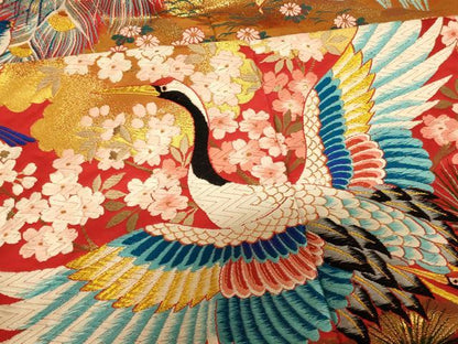平和屋本店●色打掛　和装　婚礼　結婚式　花嫁　神社挙式　作家物　唐織　四季華鳥図　孔雀　金糸　逸品　AABJ2795fw