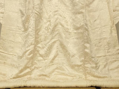 平和屋本店●白打掛　白無垢　和装　婚礼　結婚式　花嫁　神社挙式　唐織　孔雀枝花文　金糸　逸品　AABJ2798fw