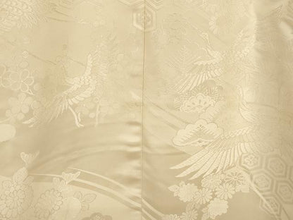平和屋本店●白打掛　白無垢　和装　婚礼　結婚式　花嫁　神社挙式　唐織　飛鶴松竹梅文　逸品　AABJ2801fw