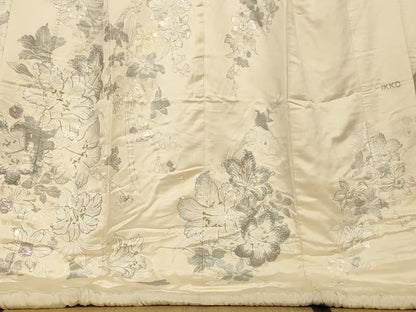 平和屋本店●IKKO　白打掛　白無垢　和装　婚礼　結婚式　花嫁　神社挙式　刺繍　枝花文　金糸　金銀彩　逸品　AABJ2802fw