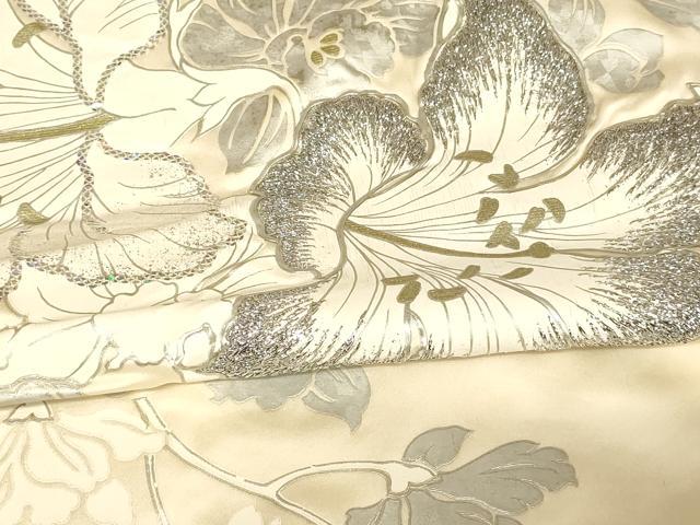 平和屋本店●IKKO　白打掛　白無垢　和装　婚礼　結婚式　花嫁　神社挙式　刺繍　枝花文　金糸　金銀彩　逸品　AABJ2802fw