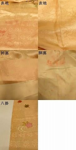 平和屋本店●お引きずり・お引き摺り・引き振袖　和装　結婚式　舞妓　芸妓　芸者　衣装　駒刺繍　草花流水文　金彩　逸品　AABJ2807fw