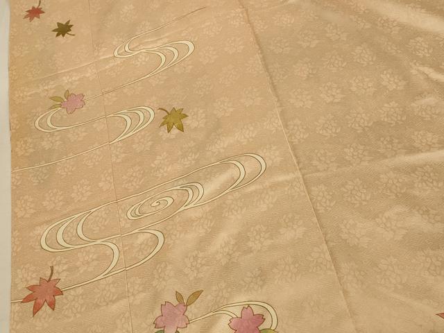 平和屋本店●お引きずり・お引き摺り・引き振袖　和装　結婚式　舞妓　芸妓　芸者　衣装　駒刺繍　草花流水文　金彩　逸品　AABJ2807fw