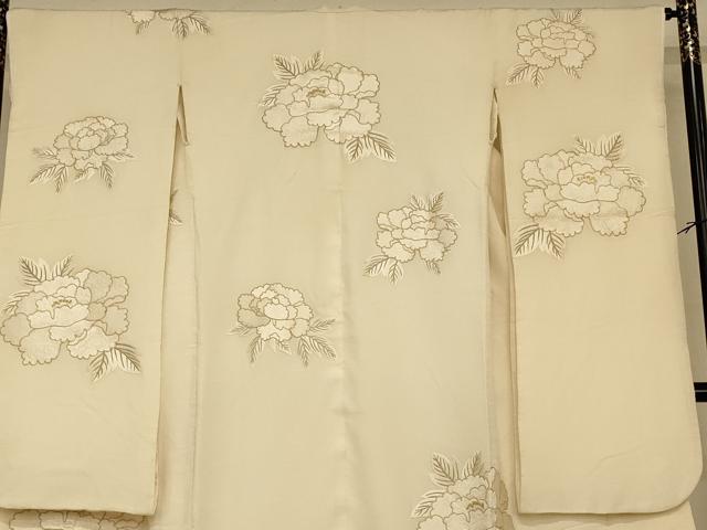 平和屋本店●白打掛　白無垢　和装　婚礼　結婚式　花嫁　神社挙式　総刺繍　牡丹文　逸品　AABJ2811fw