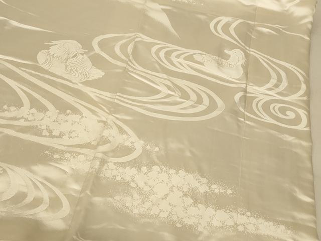 平和屋本店●白打掛　白無垢　和装　婚礼　結婚式　花嫁　神社挙式　唐織　鴛鴦枝梅文　逸品　AABJ2832fw