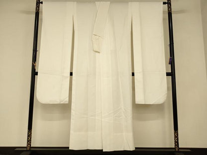 平和屋着物●振袖用長襦袢　無双仕立て　紗綾形地紋　正絹　逸品　AABJ2835fw