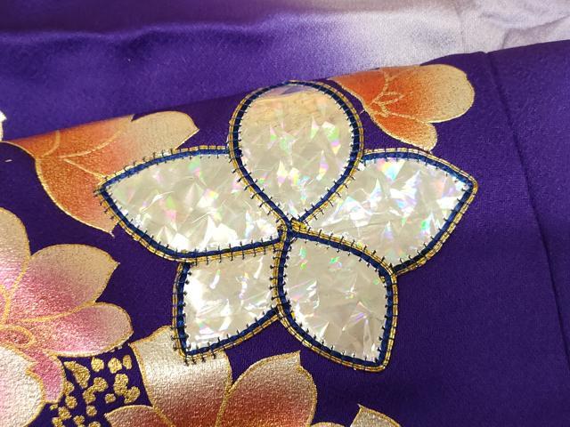 平和屋本店●お引きずり・お引き摺り・引き振袖 和装 結婚式 舞妓 芸妓 芸者 衣装 舞花霞文 ホログラム箔 金銀彩 逸品 AABJ2838fw