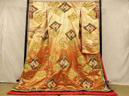 平和屋本店●西陣　色打掛　和装　婚礼　結婚式　花嫁　神社挙式　唐織　月華鶴　金銀糸　逸品　AABJ2839fw