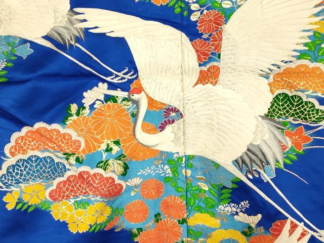 平和屋本店●色打掛　和装　婚礼　結婚式　花嫁　神社挙式　唐織　飛鶴草花文　金銀糸　逸品　AABJ2847fw