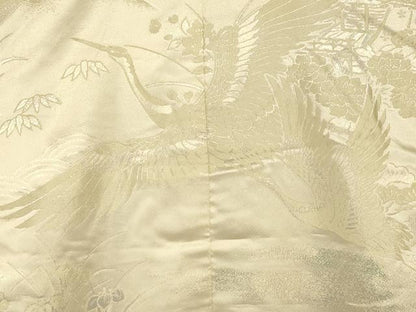 平和屋本店●白打掛　白無垢　和装　婚礼　結婚式　花嫁　神社挙式　唐織　飛鶴松竹梅文　逸品　AABJ2851fw