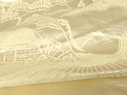 平和屋本店●白打掛　白無垢　和装　婚礼　結婚式　花嫁　神社挙式　唐織　飛鶴松竹梅文　逸品　AABJ2851fw