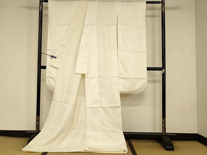 平和屋本店●掛下　打掛　和装　婚礼　花嫁　結婚式　神社挙式　飛鶴地紋　AABJ2863fw