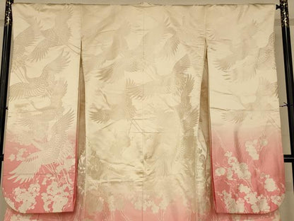 平和屋本店●色打掛　和装　婚礼　結婚式　花嫁　神社挙式　唐織　飛鶴枝梅光琳水文　逸品　AABJ2871fw
