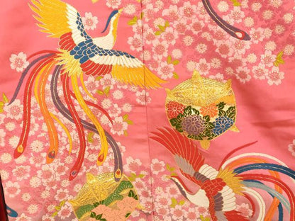 平和屋本店●色打掛　和装　婚礼　結婚式　花嫁　神社挙式　唐織　鳳凰舞桜文　暈し染め　金糸　逸品　AABJ2889fw