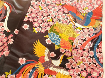 平和屋本店●色打掛　和装　婚礼　結婚式　花嫁　神社挙式　唐織　鳳凰舞桜文　暈し染め　金糸　逸品　AABJ2889fw