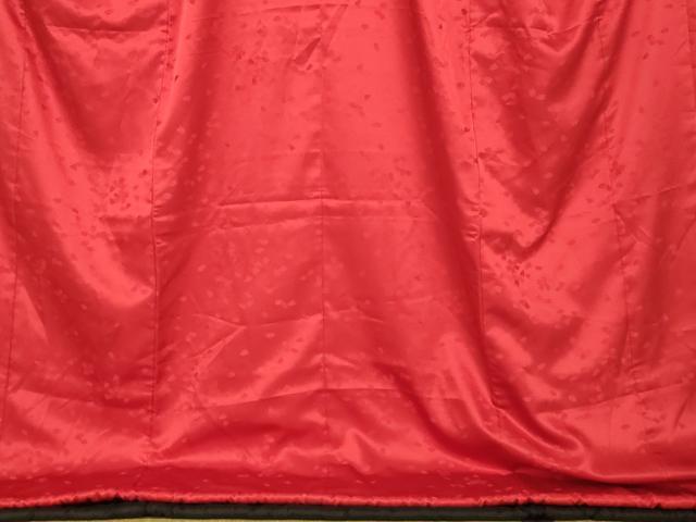 平和屋本店●掛下　打掛　和装　婚礼　花嫁　結婚式　神社挙式　舞花地紋　赤色　逸品　AABJ2894fw