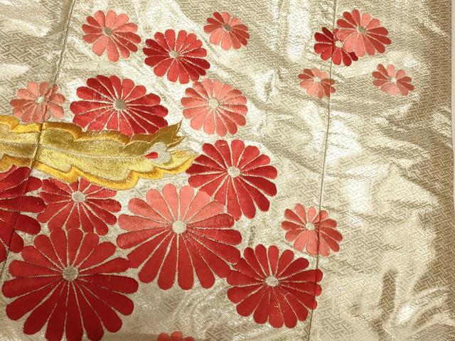 平和屋本店●色打掛　和装　婚礼　結婚式　花嫁　神社挙式　総刺繍　鳳凰舞桜笹文　金銀糸　逸品　AABJ2899fw