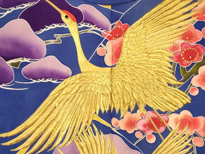 平和屋本店●色打掛　和装　婚礼　結婚式　花嫁　神社挙式　手描き　刺繍　飛鶴松竹梅文　金糸　金彩　逸品　AABJ2903fw