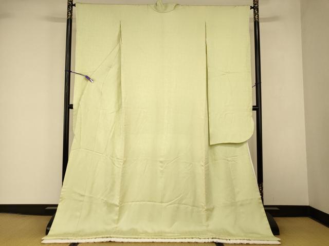平和屋本店●掛下　打掛　和装　婚礼　花嫁　結婚式　神社挙式　亀甲扇子地紋　若菜色　逸品　AABJ2906fw