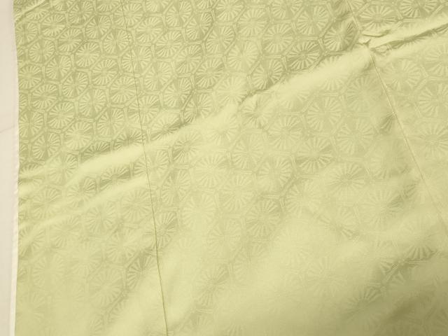 平和屋本店●掛下　打掛　和装　婚礼　花嫁　結婚式　神社挙式　亀甲扇子地紋　若菜色　逸品　AABJ2906fw