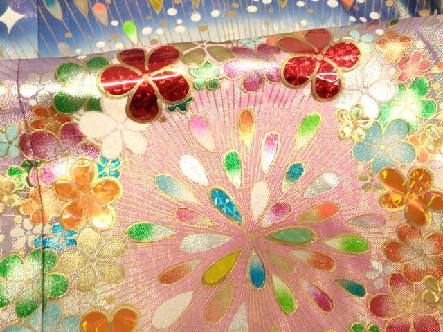 平和屋本店●色打掛　和装　婚礼　結婚式　花嫁　神社挙式　花火文　ホログラム箔　暈し染め　金銀彩　逸品　AABJ2911fw