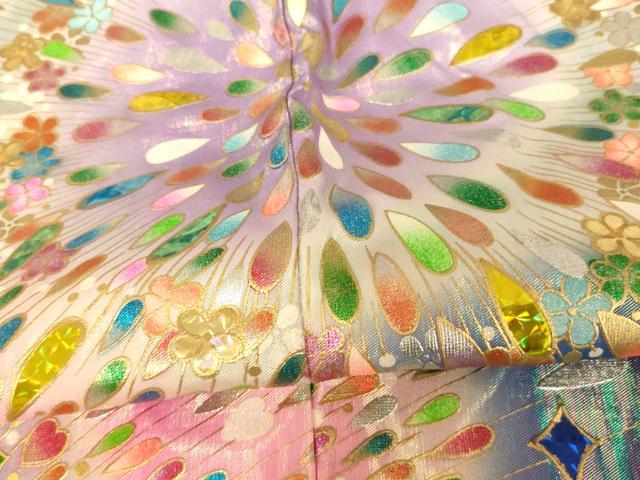 平和屋本店●色打掛　和装　婚礼　結婚式　花嫁　神社挙式　花火文　ホログラム箔　暈し染め　金銀彩　逸品　AABJ2911fw
