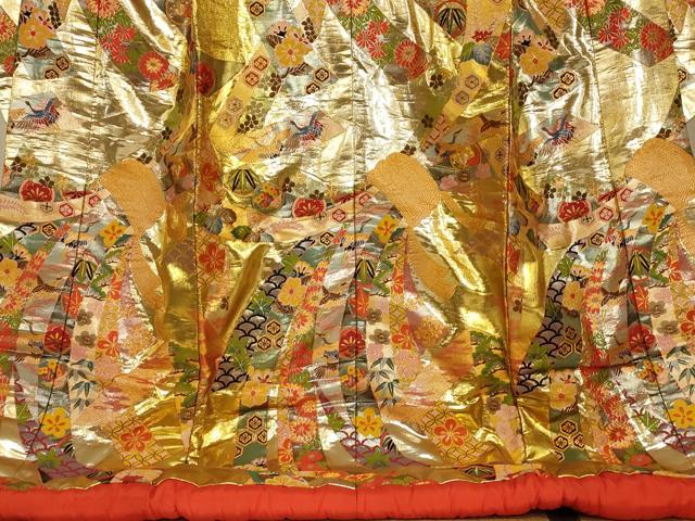 平和屋本店●色打掛　和装　婚礼　結婚式　花嫁　神社挙式　唐織　飛鶴松竹梅束ね熨斗文　暈し染め　金銀糸　逸品　AABJ2915fw