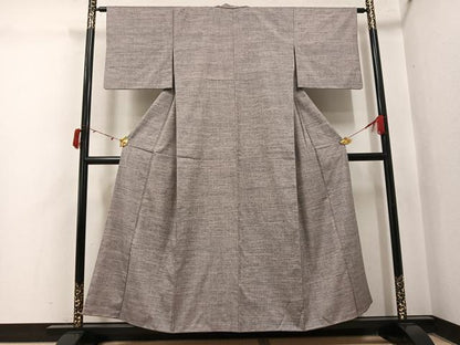 平和屋着物●上質な紬　霞文　正絹　逸品　AABJ2924ph