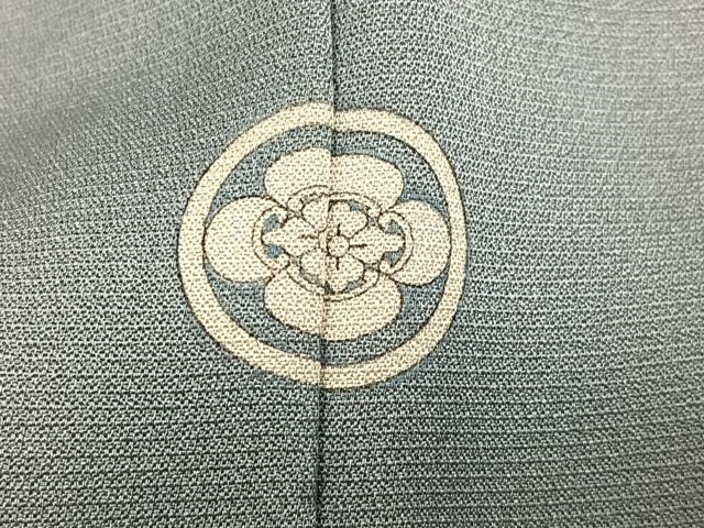 平和屋着物●染匠　久保耕　色留袖　駒刺繍　立波草花文　金彩　丹後ちりめん　反端付き　正絹　逸品　AABJ2930ph