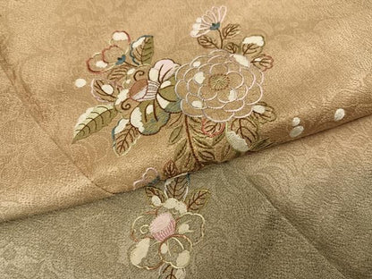 平和屋着物●奥村悟　訪問着　刺繍　辻が花　暈し染め　金彩　やまと誂製　正絹　逸品　AABJ2942ph
