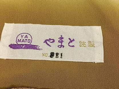 平和屋着物●奥村悟　訪問着　刺繍　辻が花　暈し染め　金彩　やまと誂製　正絹　逸品　AABJ2942ph
