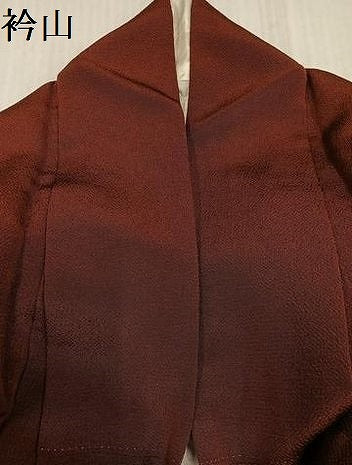 平和屋着物●上質な色無地　茶色　鬼しぼ縮緬　正絹　逸品　AABJ2951ph