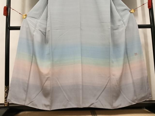 平和屋着物●豪華色留袖　作家物　霞文　暈し染め　健勝苑扱い　正絹　逸品　未使用　AABJ2957ph