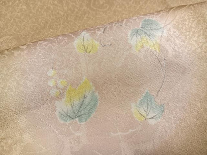 平和屋着物●長襦袢　無双仕立て　唐草地紋　蛍暈し　やまと誂製　正絹　逸品　AABJ2959ph