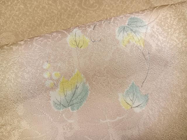 平和屋着物●長襦袢　無双仕立て　唐草地紋　蛍暈し　やまと誂製　正絹　逸品　AABJ2959ph