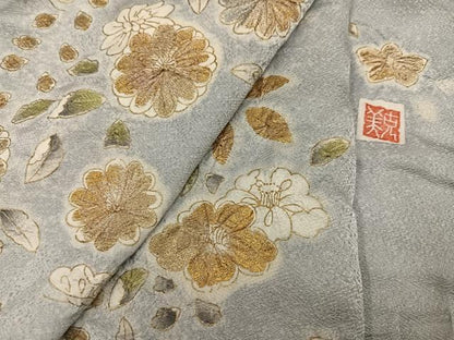 平和屋着物●訪問着　作家物　絞り　辻が花　暈し染め　金銀彩　正絹　逸品　AABJ2961ph