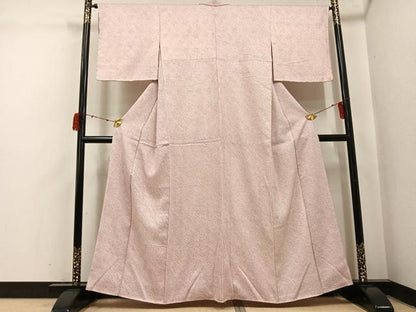 平和屋着物●大変加工の良い総絞り小紋　正絹　逸品　未使用　AABJ2967ph